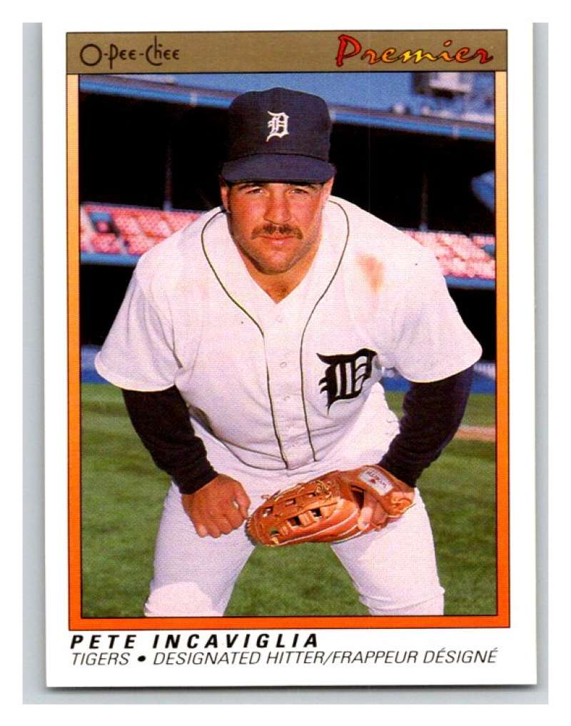 1991 O-Pee-Chee Premeir #67 Pete Incaviglia Tigers MLB Mint Image 1