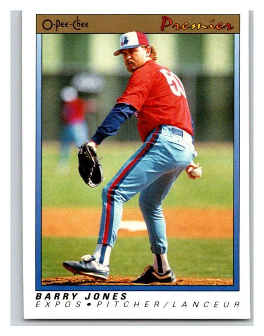 1991 O-Pee-Chee Premeir #69 Barry Jones Expos MLB Mint