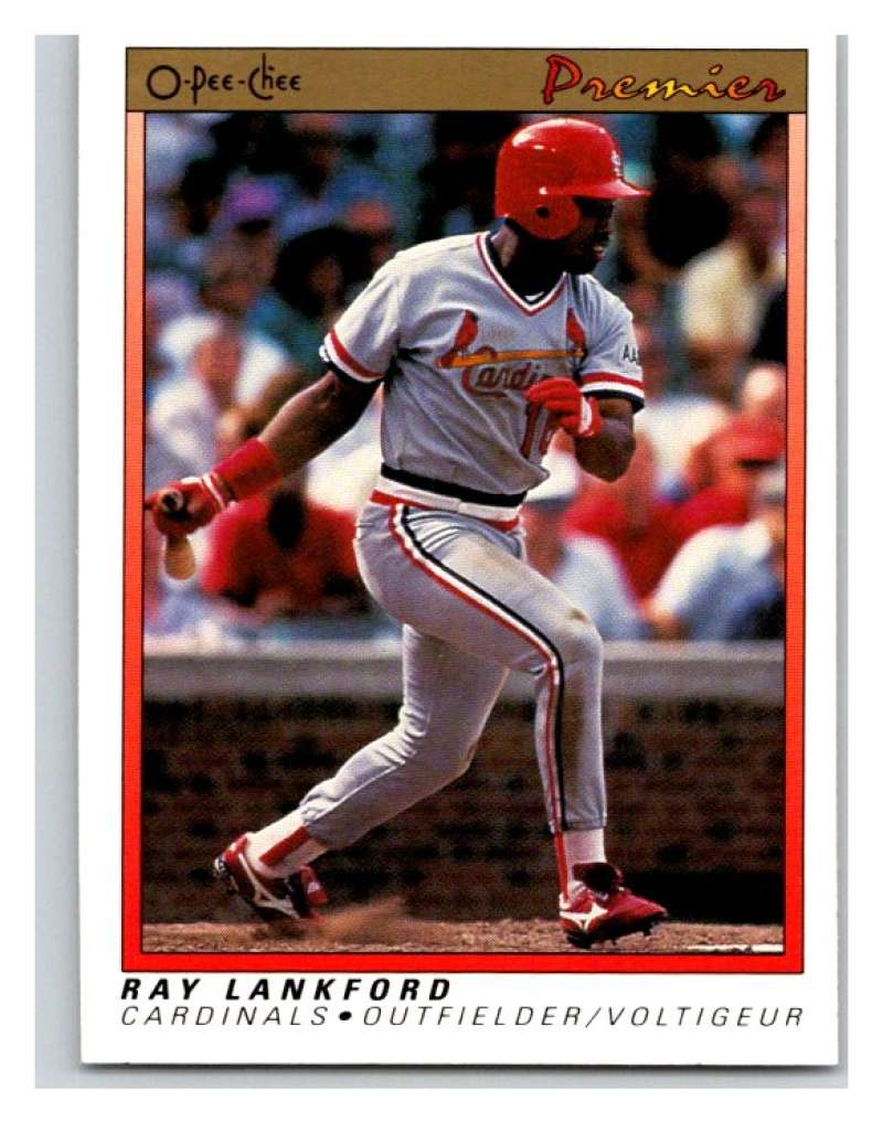 1991 O-Pee-Chee Premeir #72 Ray Lankford Cardinals MLB Mint Image 1