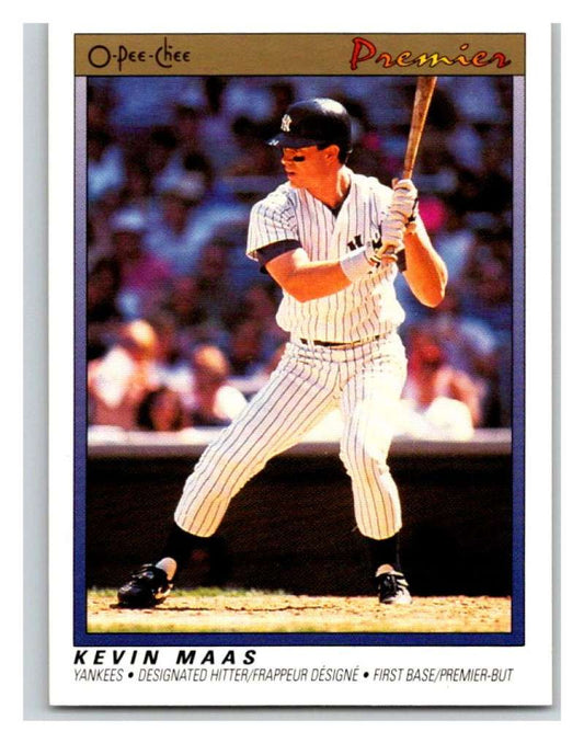 1991 O-Pee-Chee Premeir #74 Kevin Maas Yankees MLB Mint