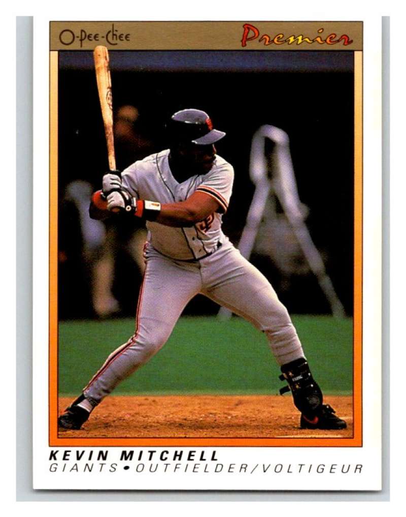 1991 O-Pee-Chee Premeir #81 Kevin Mitchell Giants MLB Mint Image 1