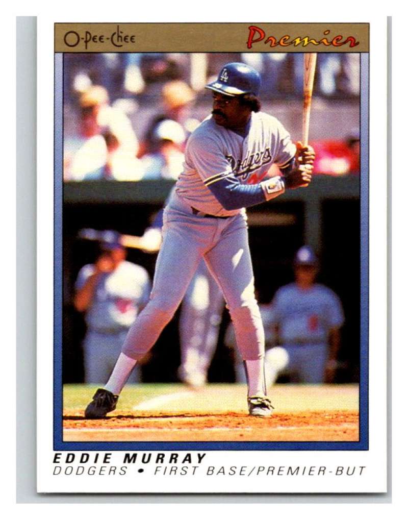 1991 O-Pee-Chee Premeir #86 Eddie Murray Dodgers MLB Mint Image 1