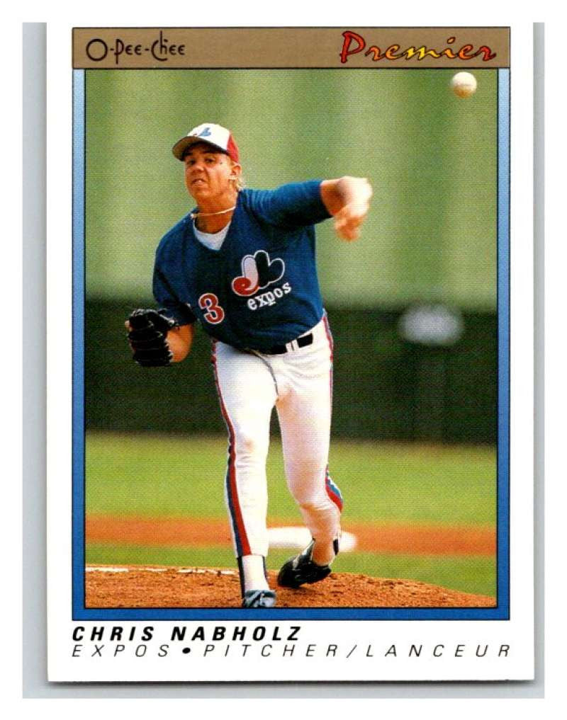 1991 O-Pee-Chee Premeir #87 Chris Nabholz Expos MLB Mint