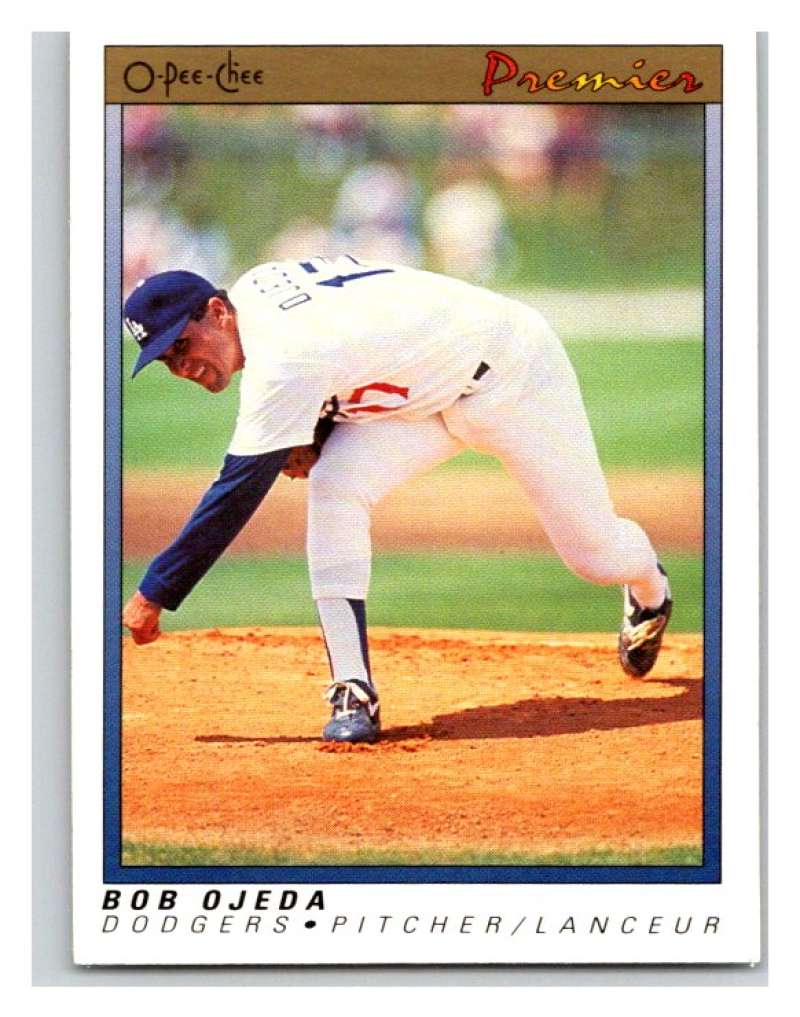1991 O-Pee-Chee Premeir #91 Bob Ojeda Dodgers MLB Mint Image 1