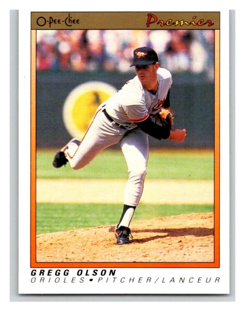 1991 O-Pee-Chee Premeir #93 Gregg Olson Orioles MLB Mint Image 1