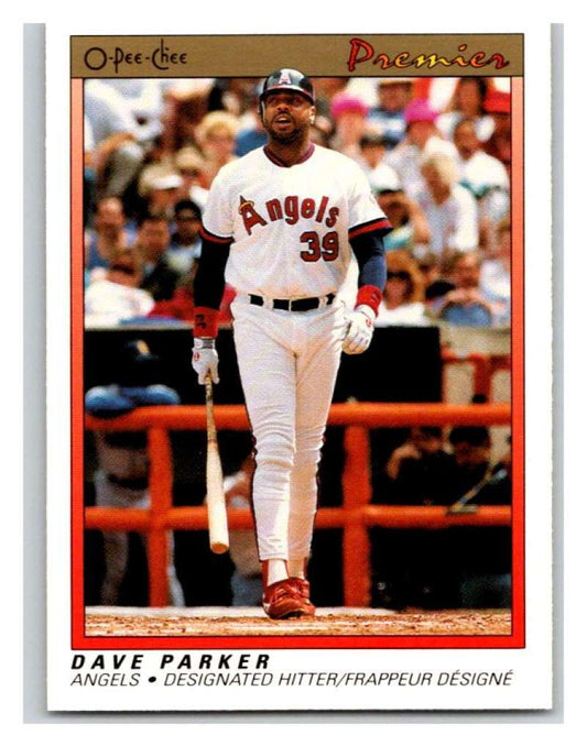 1991 O-Pee-Chee Premeir #94 Dave Parker Angels MLB Mint