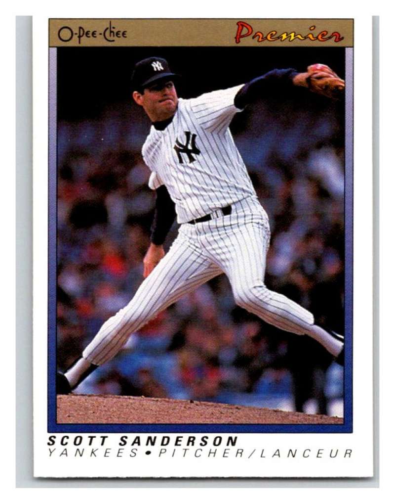 1991 O-Pee-Chee Premeir #104 Scott Sanderson Yankees MLB Mint Image 1