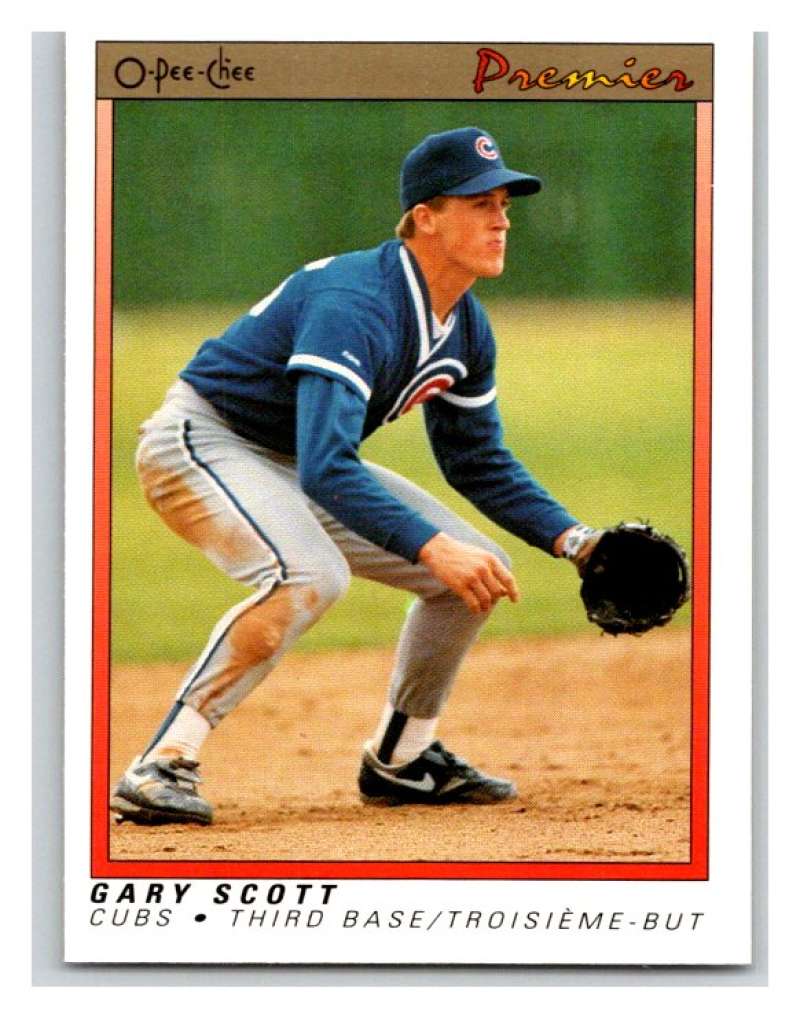 1991 O-Pee-Chee Premeir #107 Gary Scott Cubs MLB Mint Image 1