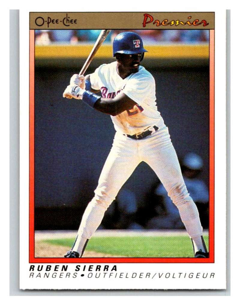 1991 O-Pee-Chee Premeir #109 Ruben Sierra Rangers MLB Mint