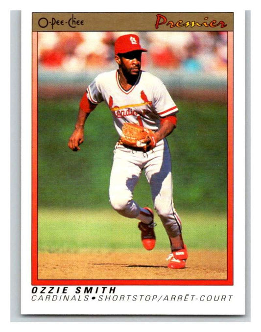 1991 O-Pee-Chee Premeir #112 Ozzie Smith Cardinals MLB Mint