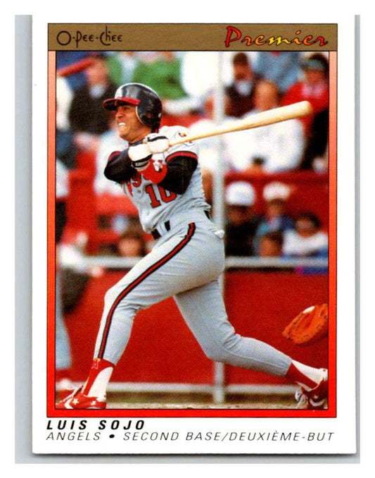 1991 O-Pee-Chee Premeir #114 Luis Sojo Angels MLB Mint