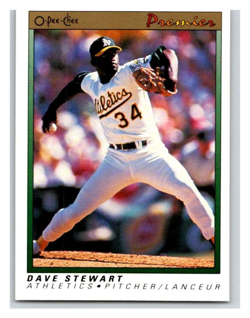 1991 O-Pee-Chee Premeir #115 Dave Stewart Athletics MLB Mint Image 1