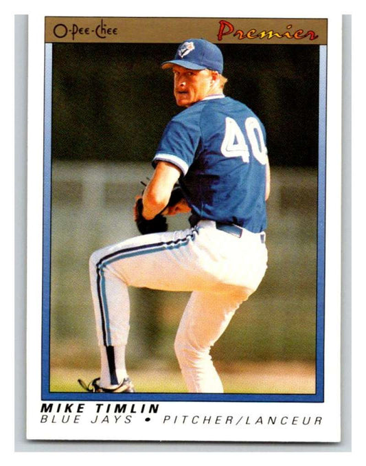 1991 O-Pee-Chee Premeir #122 Mike Timlin Blue Jays MLB Mint