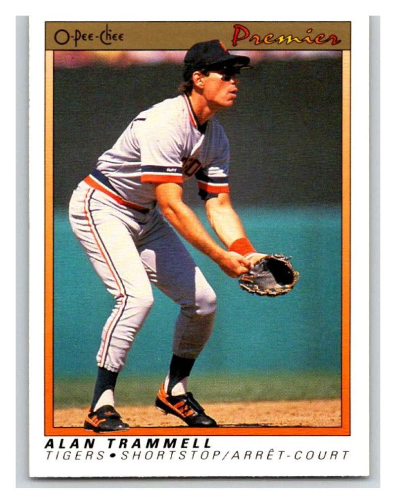 1991 O-Pee-Chee Premeir #123 Alan Trammell Tigers MLB Mint