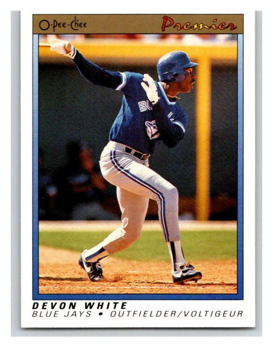 1991 O-Pee-Chee Premeir #126 Devon White Blue Jays MLB Mint