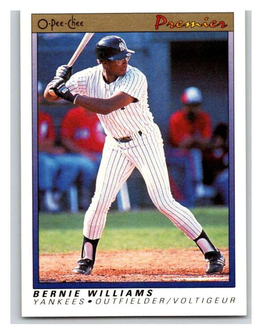 1991 O-Pee-Chee Premeir #128 Bernie Williams Yankees MLB Mint