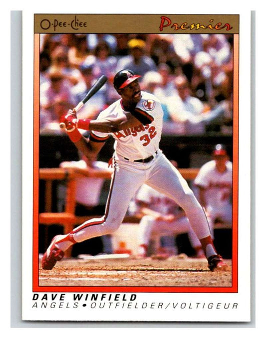 1991 O-Pee-Chee Premeir #130 Dave Winfield Angels MLB Mint