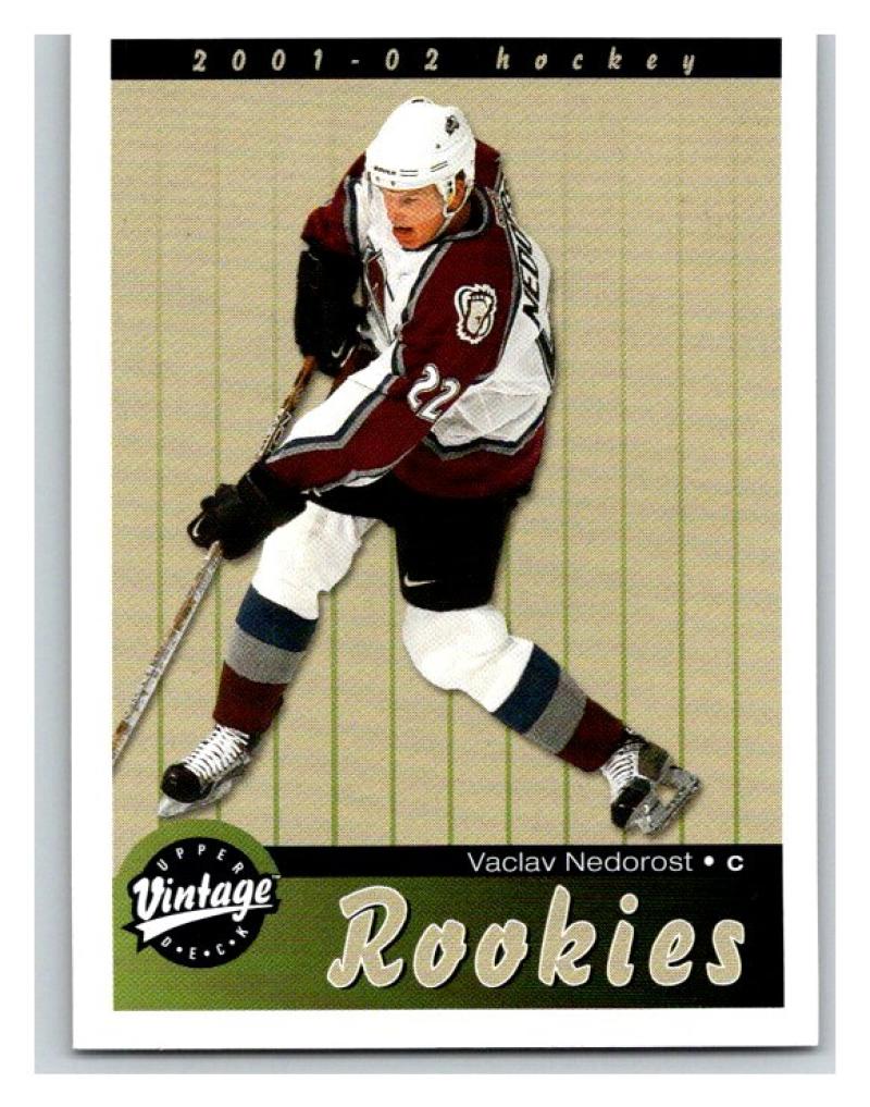 2001-02 Upper Deck Vintage #278 Vaclav Nedorost MINT Hockey NHL RC Rookie 02793 Image 1