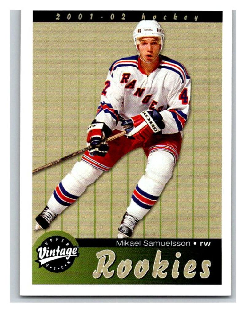 2001-02 Upper Deck Vintage #288 Mikael Samuelsson MINT Hockey NHL RC 02802 Image 1