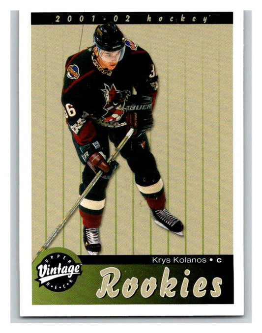 2001-02 Upper Deck Vintage #294 Krys Kolanos MINT Hockey NHL RC Rookie 02807 Image 1