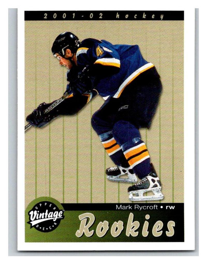 2001-02 Upper Deck Vintage #296 Mark Rycroft MINT Hockey NHL RC Rookie 02809 Image 1