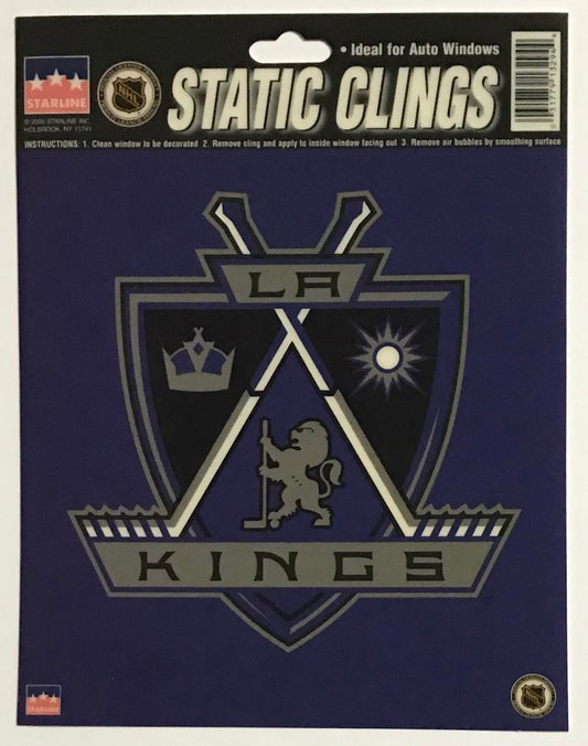Los Angeles Kings 6"x6" NHL Static Clings for inside of car windows or glass Image 1