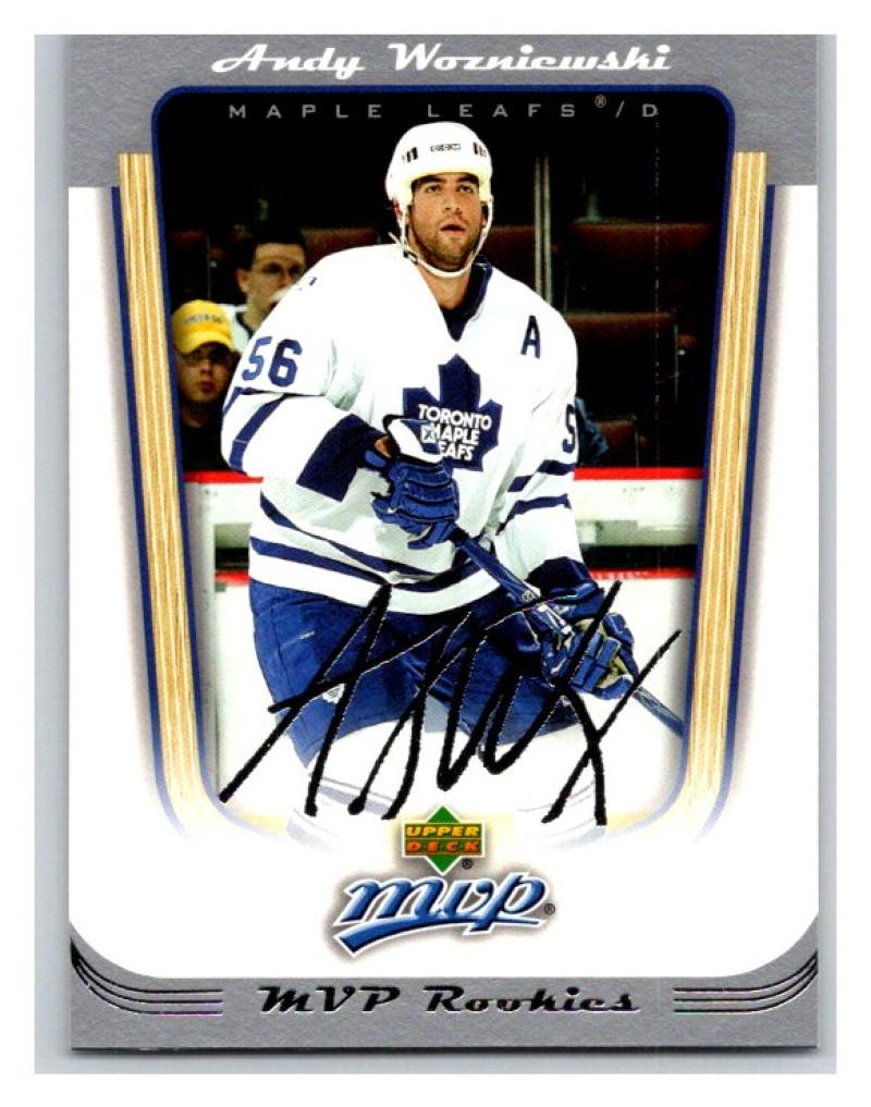 2005-06 Upper Deck MVP #412 Andy Wozniewski MINT Hockey NHL RC Rookie 02875 Image 1