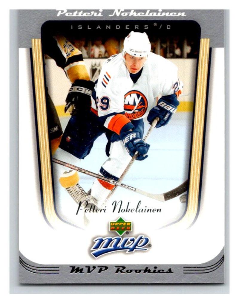 2005-06 Upper Deck MVP #410 Petteri Nokelainen MINT Hockey NHL RC Rookie 02874 Image 1