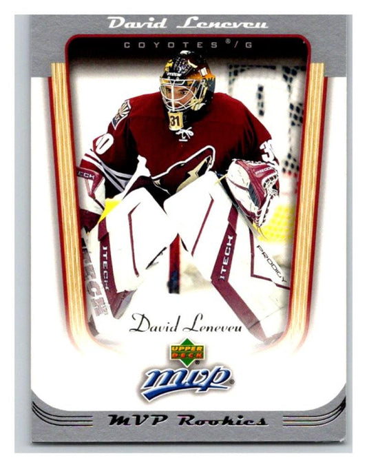 2005-06 Upper Deck MVP #402 David Leneveu MINT Hockey NHL Rookie Coyotes 02872 Image 1