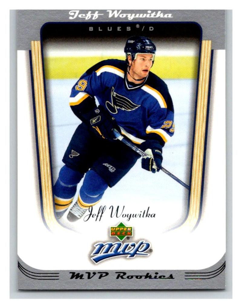 2005-06 Upper Deck MVP #398 Jeff Woywitka MINT Hockey NHL RC Rookie Blues 02870