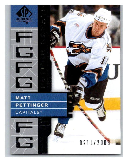 2002-03 SP Authentic #135 Matt Pettinger MINT Hockey NHL 211/2003 UD 02894 Image 1