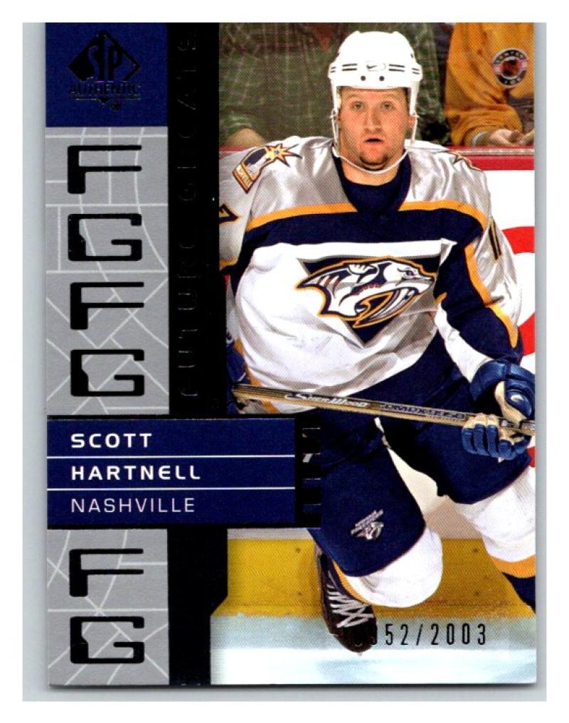 2002-03 SP Authentic #121 Scott Hartnell MINT Hockey NHL 952/2003 UD 02887 Image 1