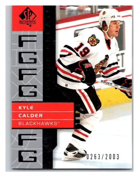 2002-03 SP Authentic #112 Kyle Calder MINT Hockey NHL 263/2003 UD 02883 Image 1
