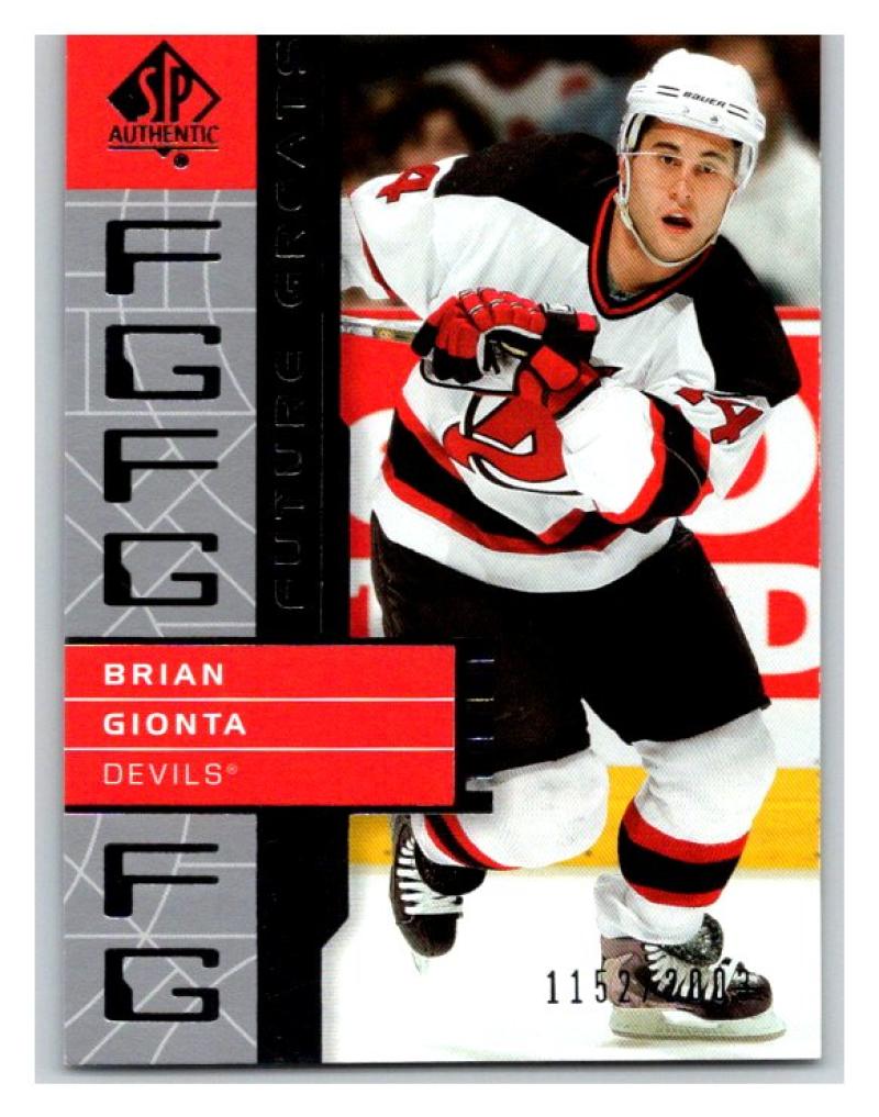 2002-03 SP Authentic #122 Brian Gionta MINT Hockey NHL 1152/2003 UD 02898 Image 1