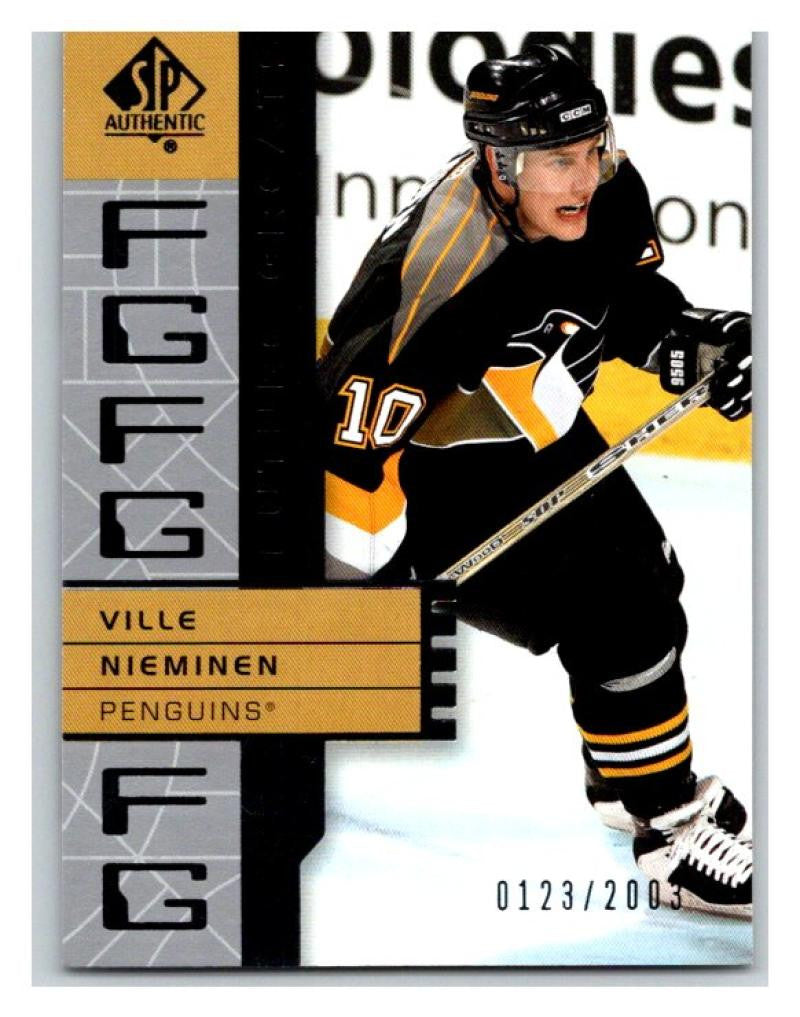 2002-03 SP Authentic #129 Ville Nieminen MINT Hockey NHL 123/2003 UD 02899