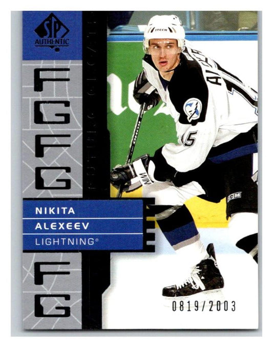 2002-03 SP Authentic #133 Nikita Alexeev MINT Hockey NHL 819/2003 UD 2901 Image 1