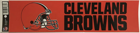 (HCW) Cleveland Browns 3" x 12" Bumper Strip NFL Football Sticker Decal