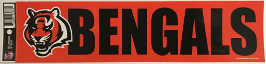 (HCW) Cincinnati Bengals 3" x 12" Bumper Strip NFL Football Sticker Decal Image 1