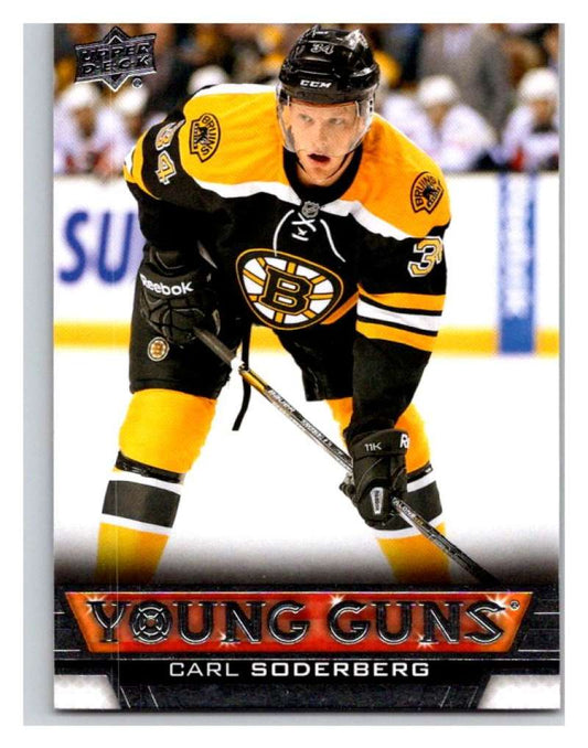 (HCW) 2013-14 Upper Deck #201 Carl Soderberg RC Rookie Bruins YG 02923 Image 1