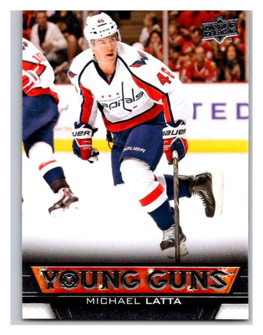 (HCW) 2013-14 Upper Deck #213 Michael Latta RC Rookie Capitals YG 02928 Image 1