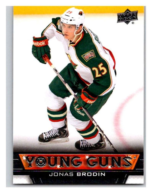 (HCW) 2013-14 Upper Deck #234 Jonas Brodin RC Rookie Wild YG 02933 Image 1