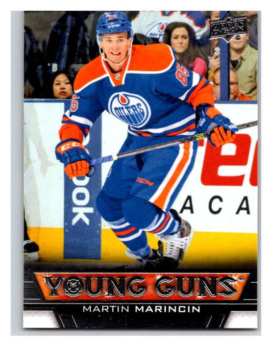 (HCW) 2013-14 Upper Deck #455 Martin Marincin RC Rookie Oilers YG 02939