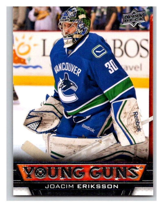 (HCW) 2013-14 Upper Deck #459 Joacim Eriksson RC Rookie Canucks YG 02941