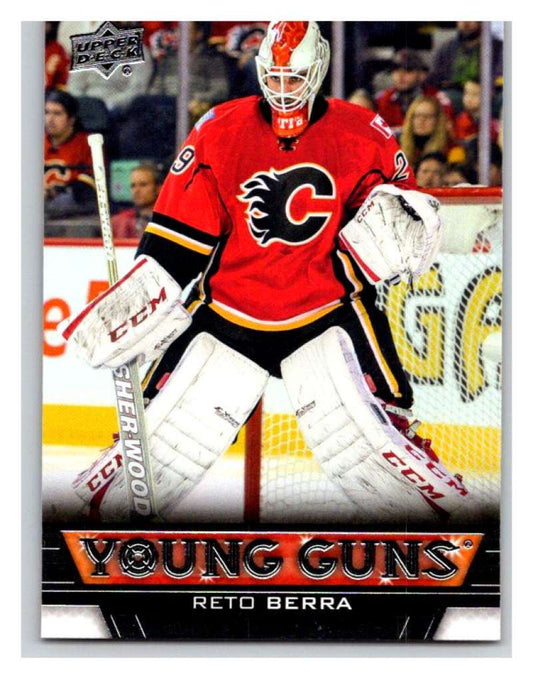 (HCW) 2013-14 Upper Deck #461 Reto Berra RC Rookie Flames YG 02943