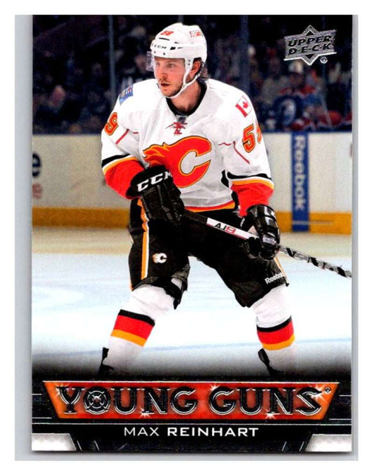 (HCW) 2013-14 Upper Deck #494 Max Reinhart RC Rookie Flames YG 02956 Image 1