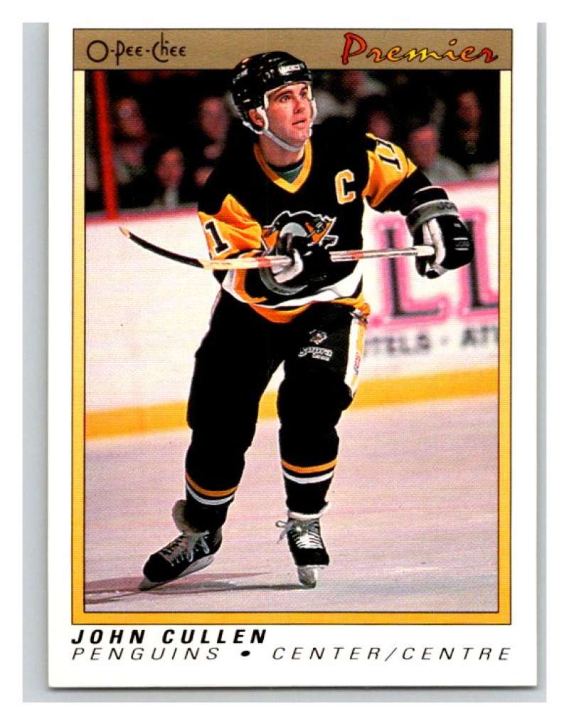 (HCW) 1990-91 OPC Premier #20 John Cullen Penguins Mint Image 1