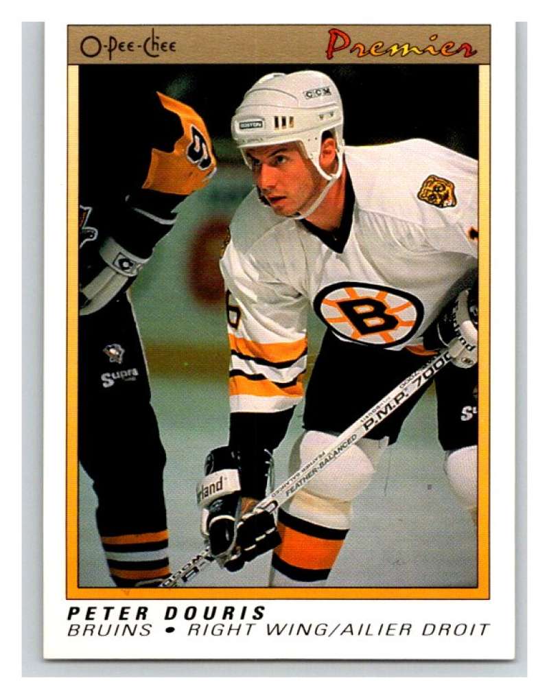 (HCW) 1990-91 OPC Premier #26 Peter Douris RC Rookie Bruins Mint Image 1