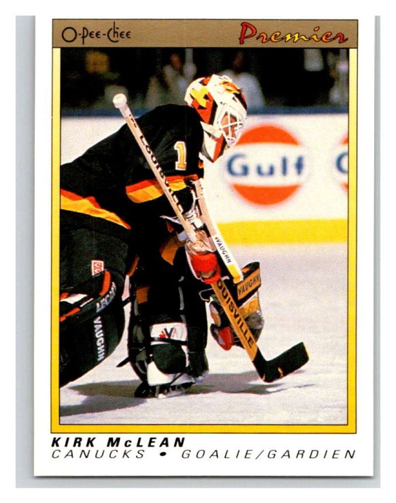 (HCW) 1990-91 OPC Premier #70 Kirk McLean Canucks Mint Image 1
