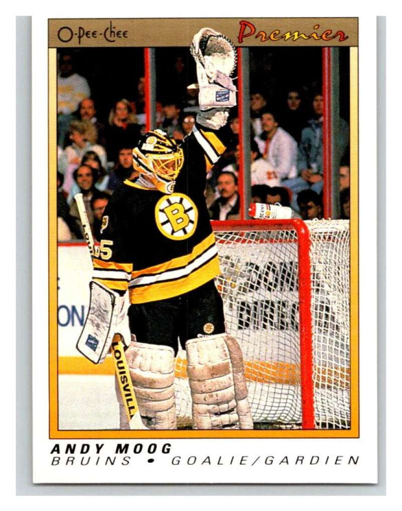 (HCW) 1990-91 OPC Premier #76 Andy Moog Bruins Mint