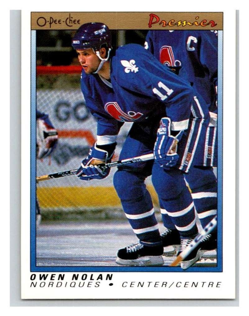 (HCW) 1990-91 OPC Premier #86 Owen Nolan RC Rookie Nordiques Mint